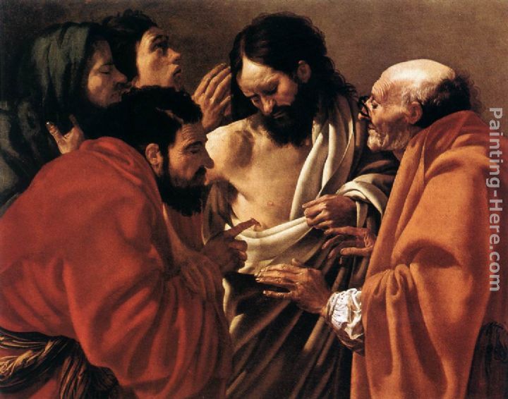The Incredulity of Saint Thomas painting - Hendrick Terbrugghen The Incredulity of Saint Thomas art painting